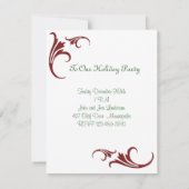 スカンジナビアのクリスマスパーティー 招待状 (裏面)