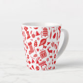 スカンジナビアのクリスマスフェスティバル カフェラテマグ (右アングル)