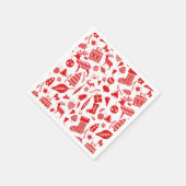 スカンジナビアのクリスマスフェスティバル スタンダードカクテルナプキン (角)