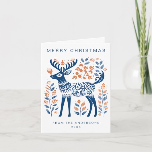 スカンジナビアのクリスマスホリデー カード (正面)