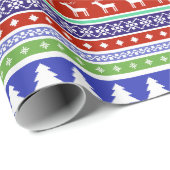 スカンジナビアのクリスマスラッピング紙 ラッピングペーパー (ロールコーナー)