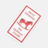 スカンジナビアのクリスマスロッキングホースカスタム (コーナー)