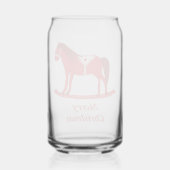 スカンジナビアのクリスマスロッキングホースカスタム ガラス缶 (裏面)