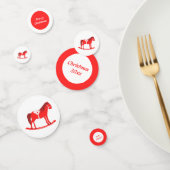 スカンジナビアのクリスマスロッキングホースカスタム コンフェッティ (グループ)