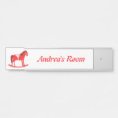 スカンジナビアのクリスマスロッキングホースカスタム サインプレート (正面)