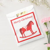 スカンジナビアのクリスマスロッキングホースカスタム フェイバーバッグ (封をした状態)