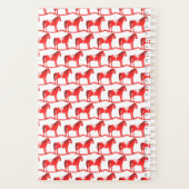 スカンジナビアのクリスマスロッキングホースカスタム プランナー手帳 (裏面)