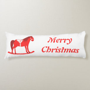 スカンジナビアのクリスマスロッキングホースカスタム ボディピロー