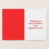 スカンジナビアのクリスマスロッキングホースカスタム 箔カード (内部)