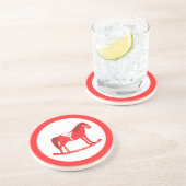 スカンジナビアのクリスマスロッキングホース コースター (側面)