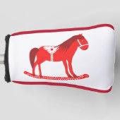 スカンジナビアのクリスマスロッキングホース ゴルフヘッドカバー (正面)