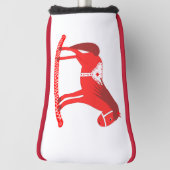 スカンジナビアのクリスマスロッキングホース ゴルフヘッドカバー (回転90)