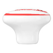 スカンジナビアのクリスマスロッキングホース セラミックノブ (側面)