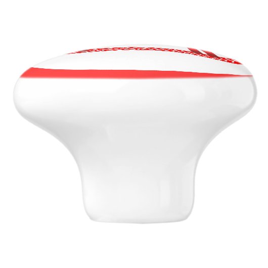 スカンジナビアのクリスマスロッキングホース セラミックノブ (側面)