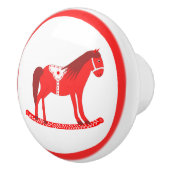 スカンジナビアのクリスマスロッキングホース セラミックノブ (右)