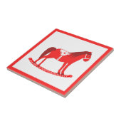 スカンジナビアのクリスマスロッキングホース タイル (側面)