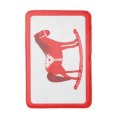 スカンジナビアのクリスマスロッキングホース バスマット (正面縦)