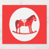 スカンジナビアのクリスマスロッキングホース ビールラベル (シングルラベル)