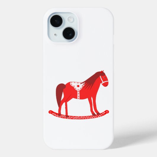 スカンジナビアのクリスマスロッキングホース Case-Mate iPhoneケース (裏面)