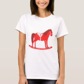 スカンジナビアのクリスマスロッキングホース Tシャツ (正面)