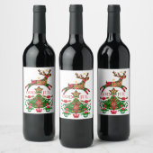 スカンジナビアのクリスマスワインラベル ワインラベル (ボトル)