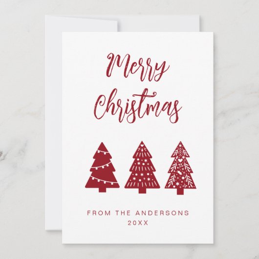 スカンジナビアのクリスマス休暇 シーズンカード (正面)