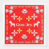 スカンジナビアのクリスマス神ジュールナプキンス (正面)