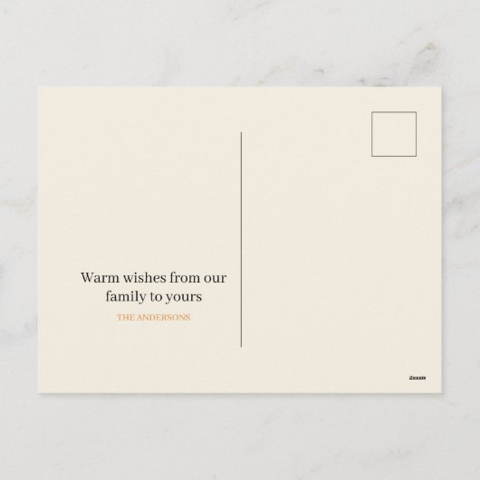 スカンジナビアのクリスマス魔法 シーズンポストカード (裏面)