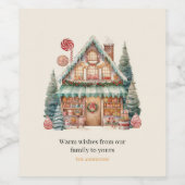 スカンジナビアのクリスマス魔法 ワインラベル (シングルラベル)