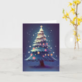 スカンジナビアのクリスマス カード (黄色い花)