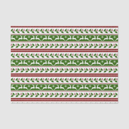 スカンジナビアのクリスマス トナカイ 薄葉紙 (正面)