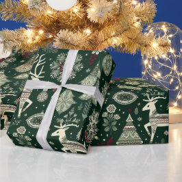 スカンジナビアのクリスマス ラッピングペーパー