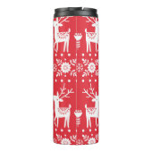 スカンジナビアのクリスマス:雪と鹿 タンブラー (裏面)