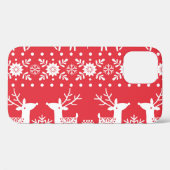 スカンジナビアのクリスマス：雪と鹿 Case-Mate iPhoneケース (裏面 (横))