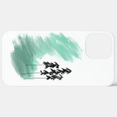 スカンジナビアのグリーンツリーアート シンプル モダン ミント Case-Mate iPhoneケース (裏面 (横))