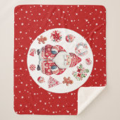 スカンジナビアのサンタクロース赤メディア シェルパブランケット (正面)