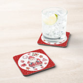スカンジナビアのサンタクロース赤 コースター (右側)
