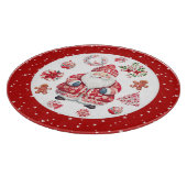 スカンジナビアのサンタクロース 赤い丸 カッティングボード (角)