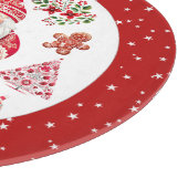 スカンジナビアのサンタクロース 赤い丸 カッティングボード (角)