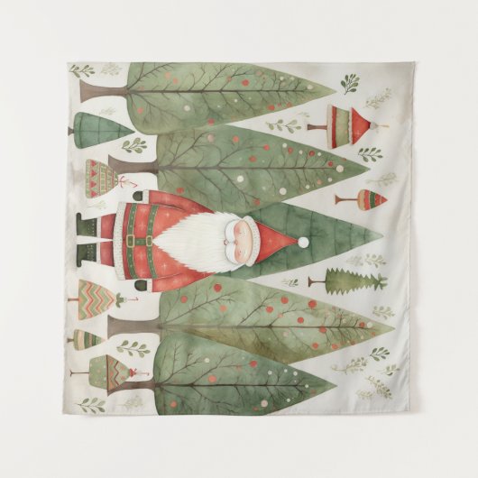 スカンジナビアのサンタタペストリー タペストリー (正面(横))