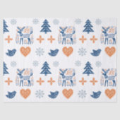 スカンジナビアのシカのクリスマス 薄葉紙 (正面)
