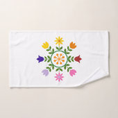 スカンジナビアのスタイルによっては車輪が開花します ハンドタオル (ハンドタオル)