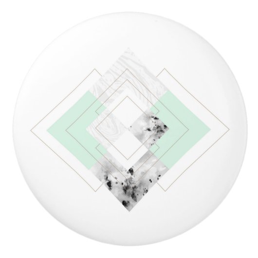 スカンジナビアのスタイルによって輪郭を描かれるデザイン セラミックノブ (正面)