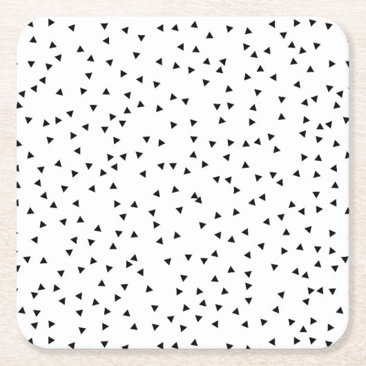 スカンジナビアのスタイルの三角形パターン スクエアペーパーコースター (正面)
