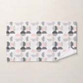 スカンジナビアのスタイルの半円パターン バスタオルセット (ハンドタオル)