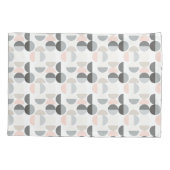 スカンジナビアのスタイルの半円パターン 枕カバー (裏面-左)