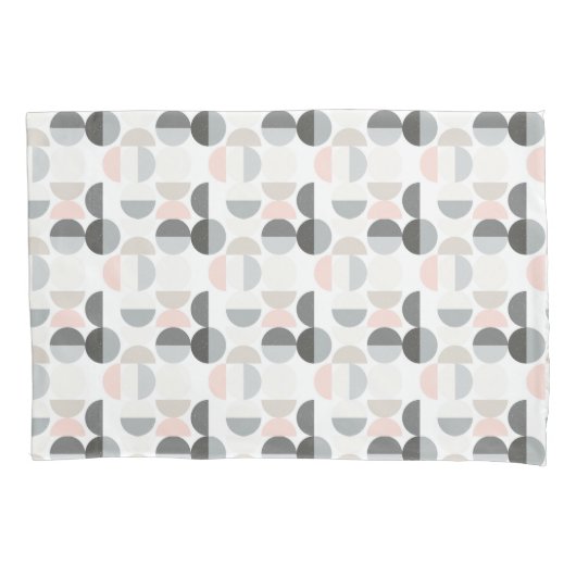 スカンジナビアのスタイルの半円パターン 枕カバー (正面左)