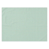 スカンジナビアのスタイルの幾何学的なオレンジパターン テーブルクロス (正面(横))