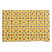 スカンジナビアのスタイルの幾何学的な花パターン 枕カバー (正面右)