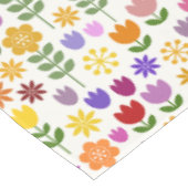 スカンジナビアのスタイルの花模様 テーブルクロス (アングル)